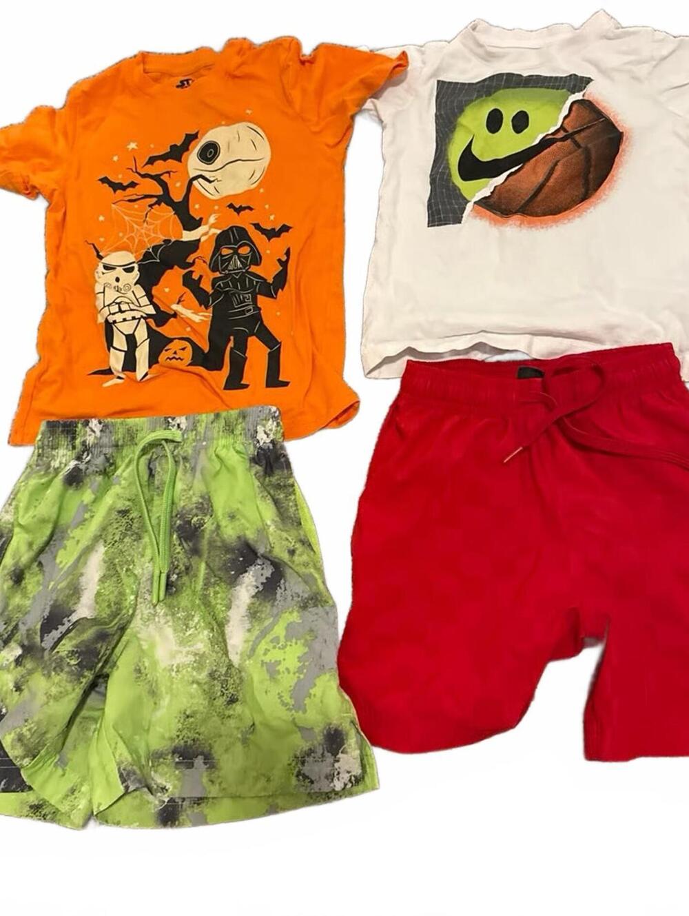 Boys Small 2 Outfits Bundle Lot - Includes Nike, Starwars
